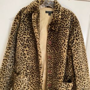 Karen Kane oversized cheetah print coat